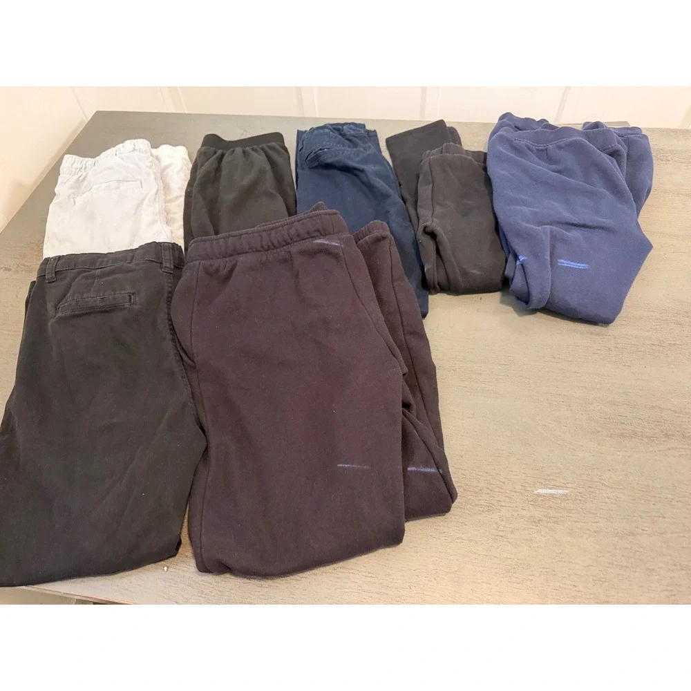 Boys Clothing Bundle 23pc Size L 10-12 Champion Flannels Pants Blazer Hoodies